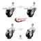 Service Caster 3 Inch Phenolic Swivel 12mm Threaded Stem Caster Total Lock Brake SCC, 2PK SCC-TSTTL20S314-PHR-M1215-2-S-2 - alternate 2